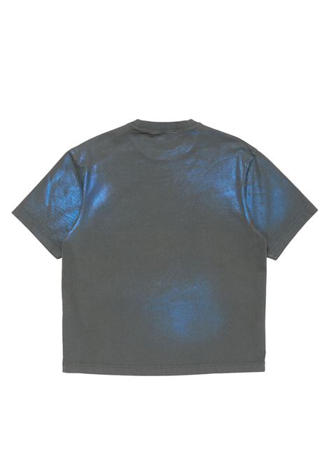 logo t-shirt unisex khaki and blue ACNE STUDIOS | CL0348DM1