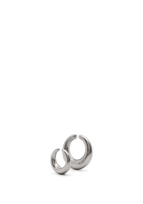 circle cuffs unisex silver PANCONESI | CAO-EA912-SSILVER