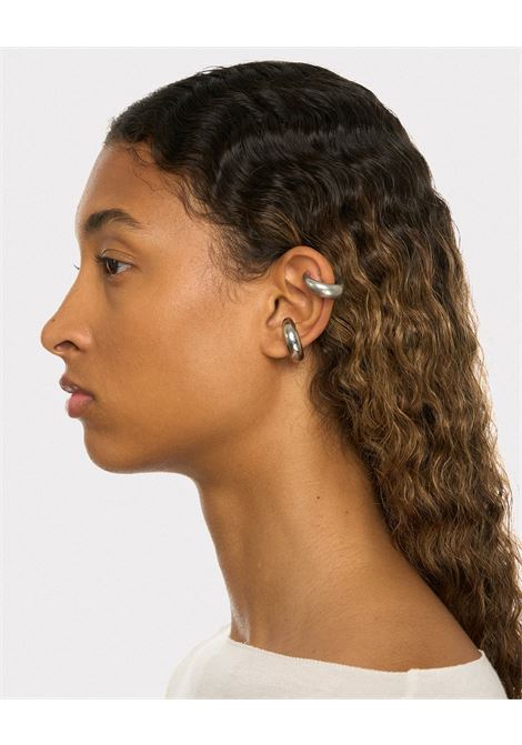 circle cuffs unisex silver PANCONESI | CAO-EA912-SSILVER