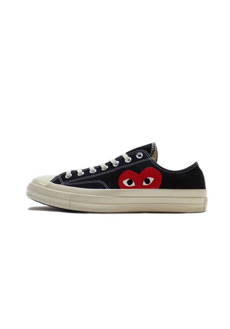 comme des garçons black converse
