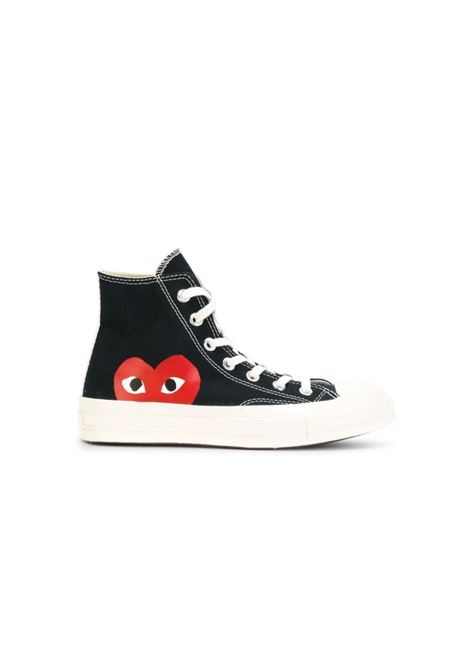 converse comme des garçons white