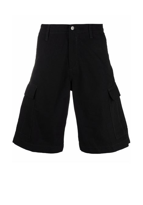 regular cargo short man black in cotton CARHARTT WIP | Shorts | I02824689.02