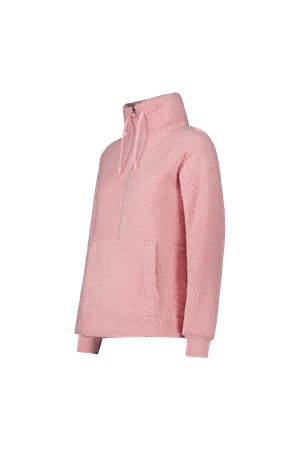 Felpa mezza zip da donna in High Loft CMP | 32P3806B309