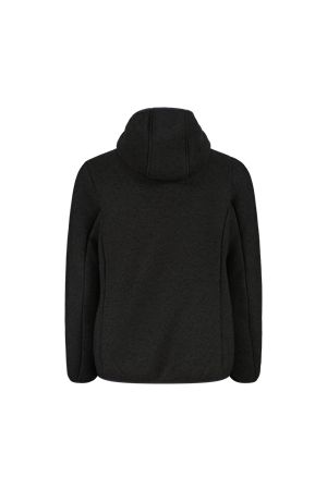 Giacca in pile da bambina in knit tech melange con cappuccio CMP | 35H1675U905