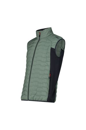 Gilet smanicato ibrido da uomo imbottito con PrimaLoft Black thermoplume Unlimitech CMP | 35Z2807F762