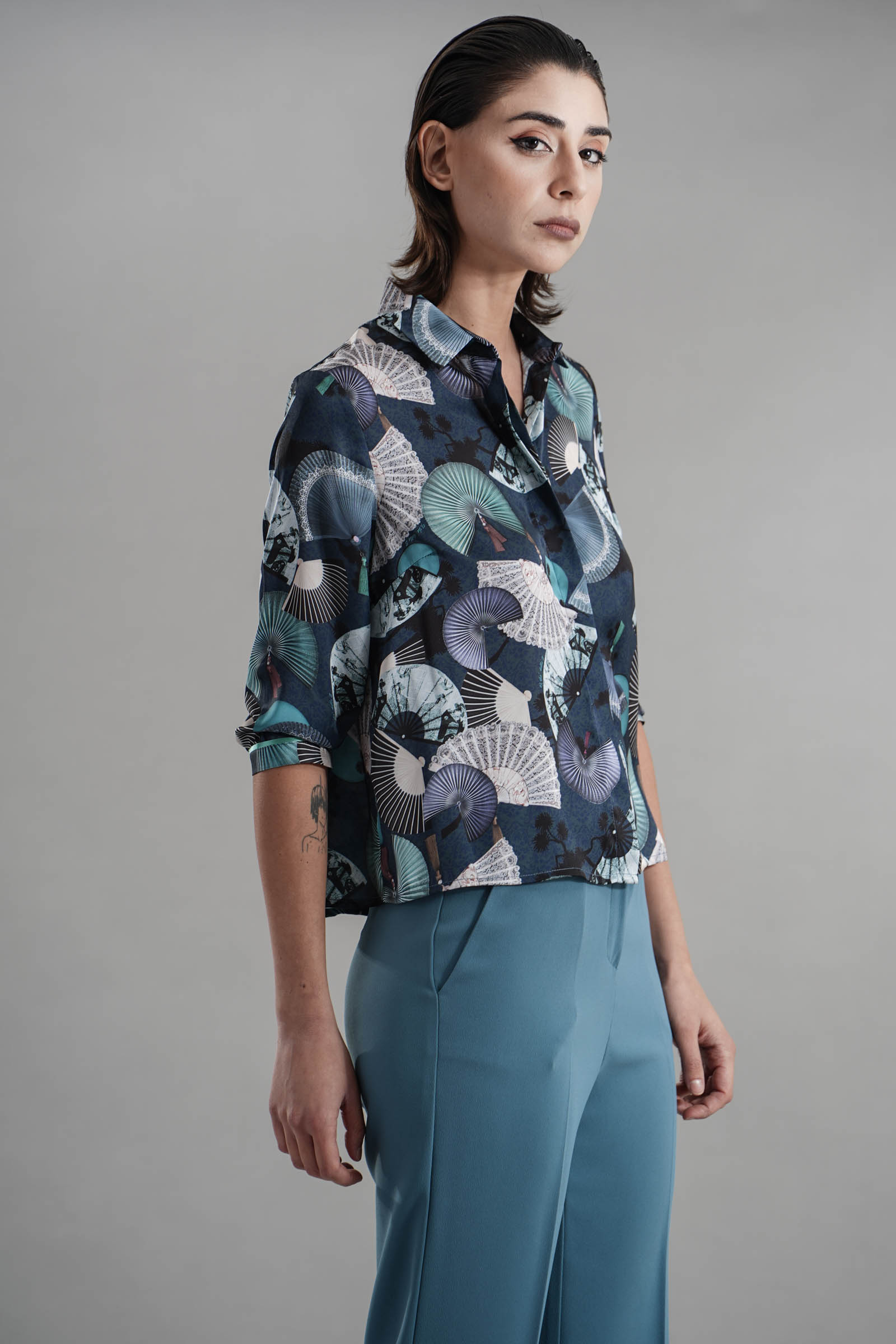 Camicia in raso Il The' Delle 5 | SPOON56STVENTAGLI OTTANIO