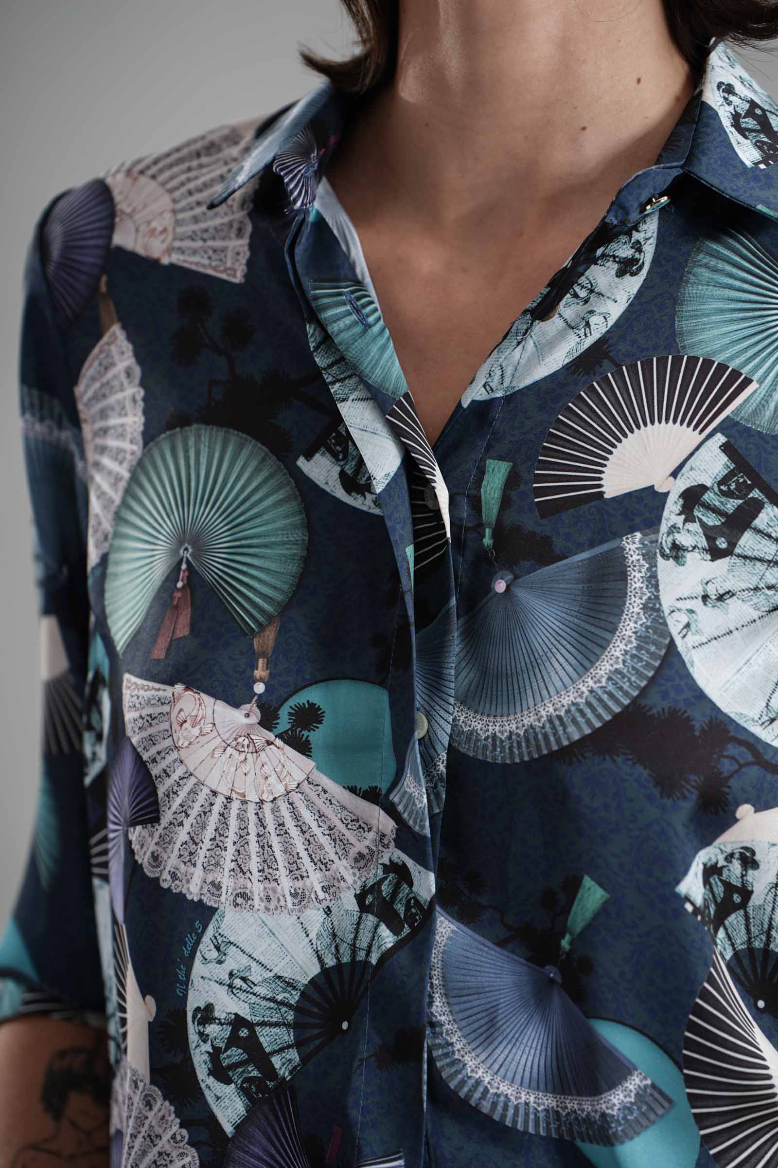 Camicia in raso Il The' Delle 5 | SPOON56STVENTAGLI OTTANIO