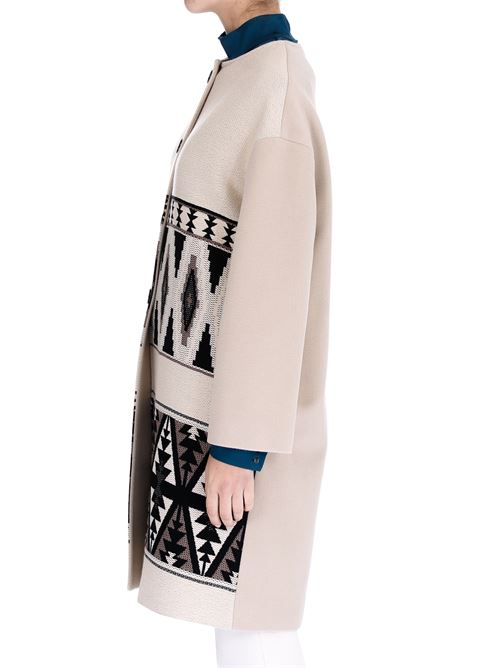Cappotto 1 One 1 One | AA0084-0120SABBIA/FANTASIA NERO MORO