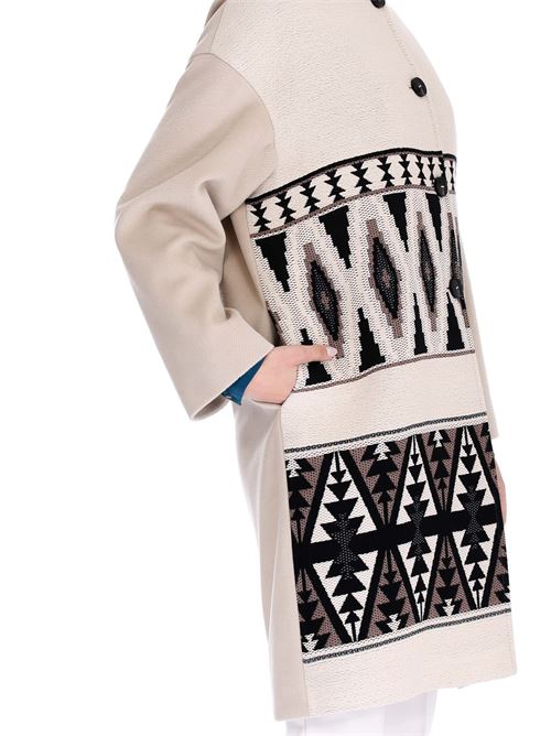 Cappotto 1 One 1 One | AA0084-0120SABBIA/FANTASIA NERO MORO