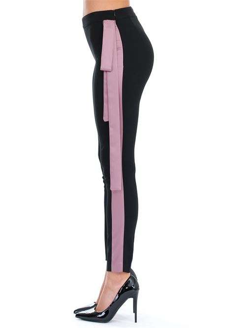 Pantalone Double C Double C | A075-18NERO/ROSA
