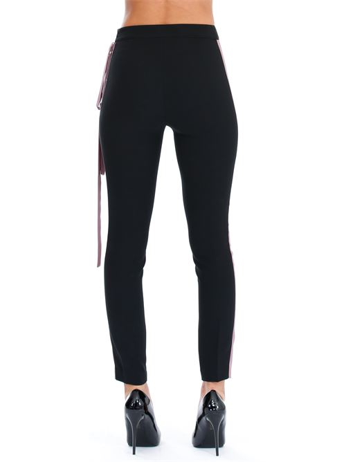 Pantalone Double C Double C | A075-18NERO/ROSA