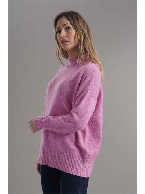 Maglia in misto lana brand unique | 24022FUXIA
