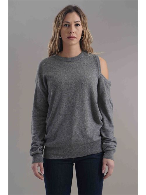 Maglia in misto lana brand unique | 2405GRAY