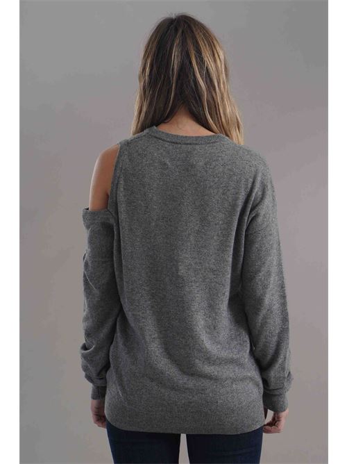 Maglia in misto lana brand unique | 2405GRAY