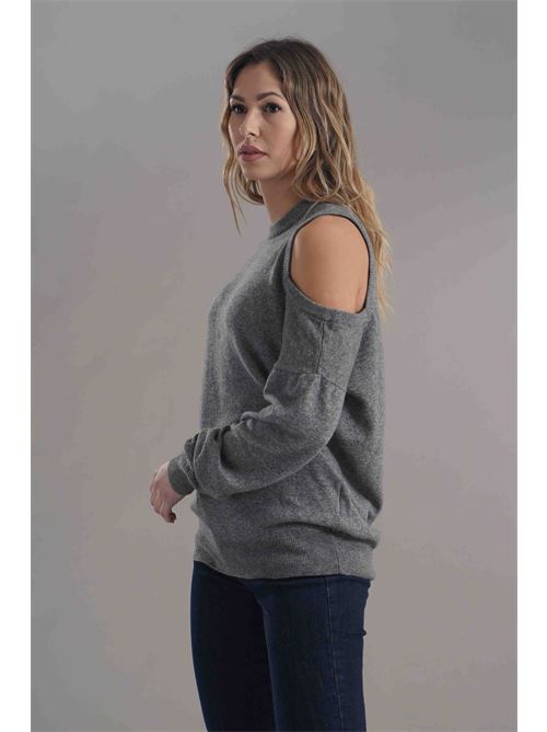 Maglia in misto lana brand unique | 2405GRAY