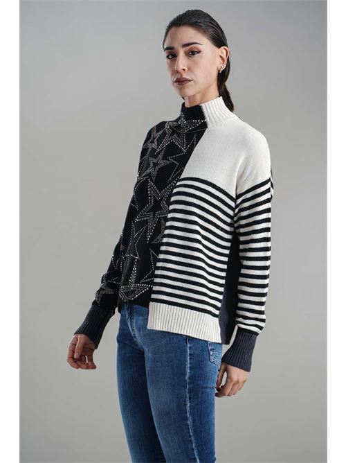 Maglia in misto lana brand unique | BUW24016GRAY