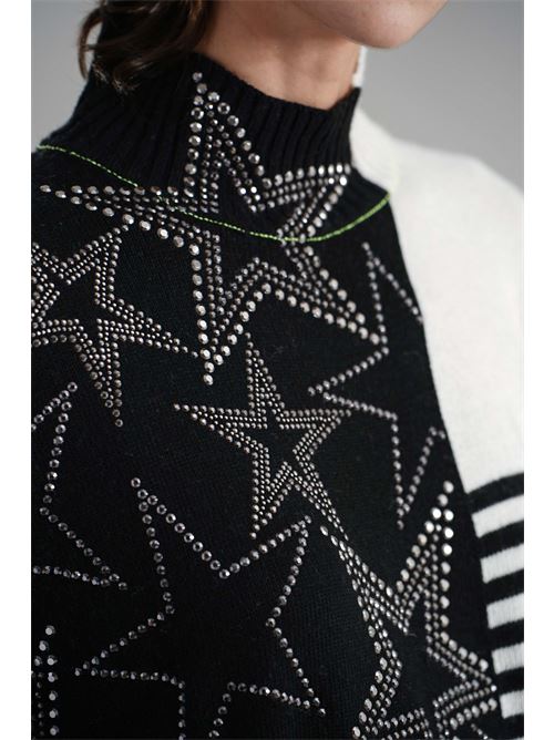 Maglia in misto lana brand unique | BUW24016GRAY