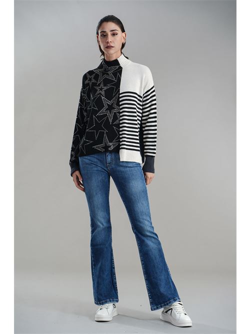 Maglia in misto lana brand unique | BUW24016GRAY