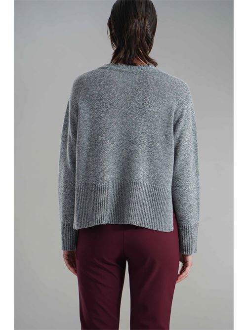 Maglia in misto lana brand unique | BUW24021GRAY