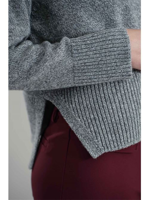 Maglia in misto lana brand unique | BUW24021GRAY