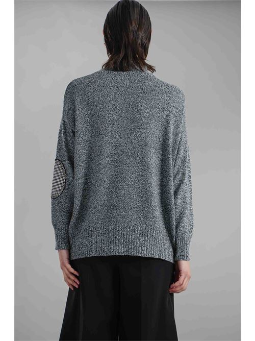 Maglia in misto lana brand unique | BUW24022BLACK