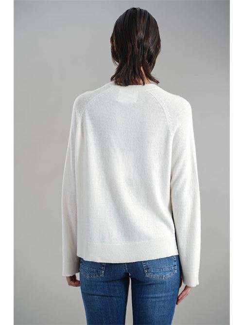 Maglia in misto lana brand unique | BUW24053NATURALE