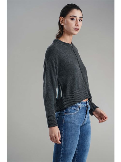 Cardigan in misto lana brand unique | BUW24612STRET