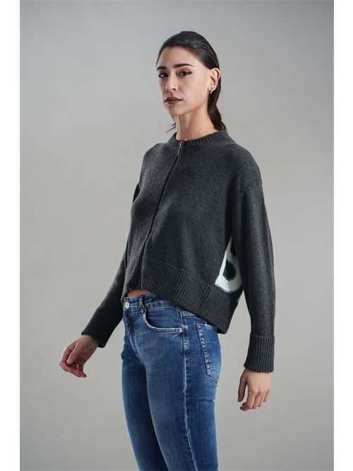 Cardigan in misto lana brand unique | BUW24612STRET