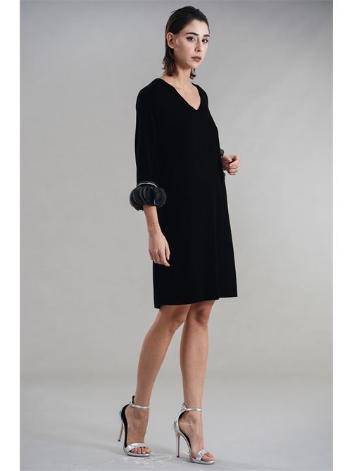 Abito in velluto Clips | M0709648NERO