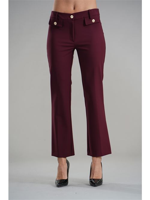 Pantalone in cady elastico Double C | E085114VINACCIO