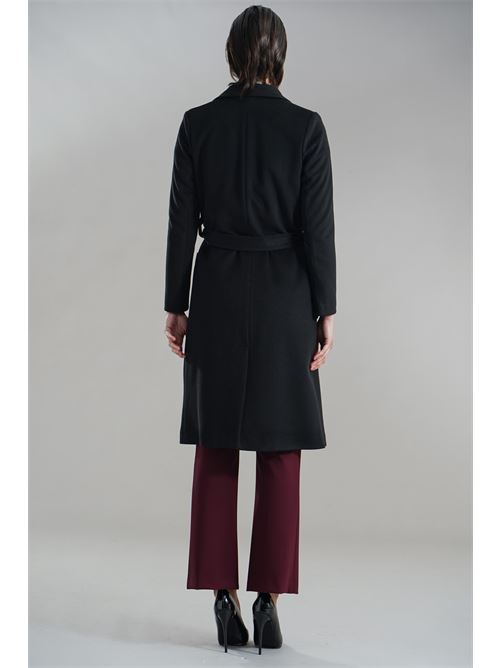 Cappotto con cintura Juuu concept | 8006NERO
