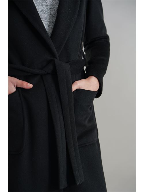 Cappotto con cintura Juuu concept | 8006NERO