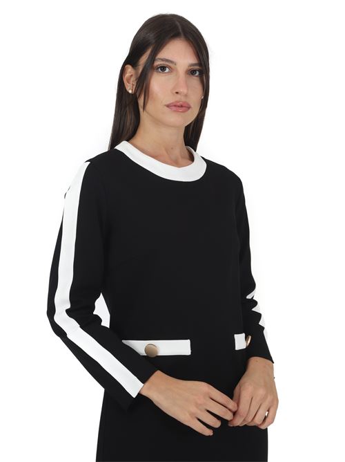 Abito in punto milano LANACAPRINA | 9214NERO/LATTE