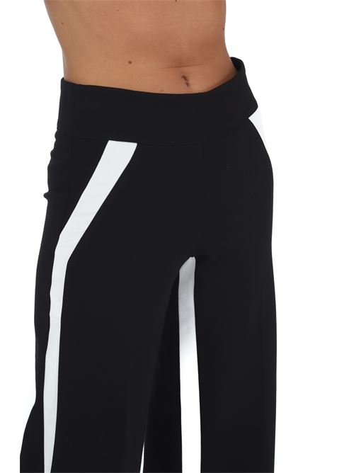 Pantalone in punto milano LANACAPRINA | 9215NERO/LATTE