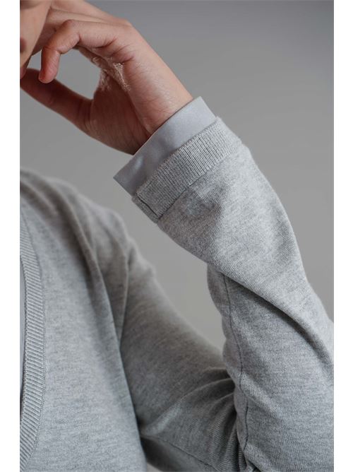 Maglia in viscosa Maida Mila Milano | M1080GRIGIO
