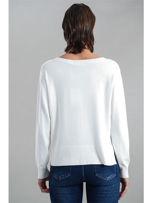 Maglia in viscosa Maida Mila Milano | M1091BIANCO