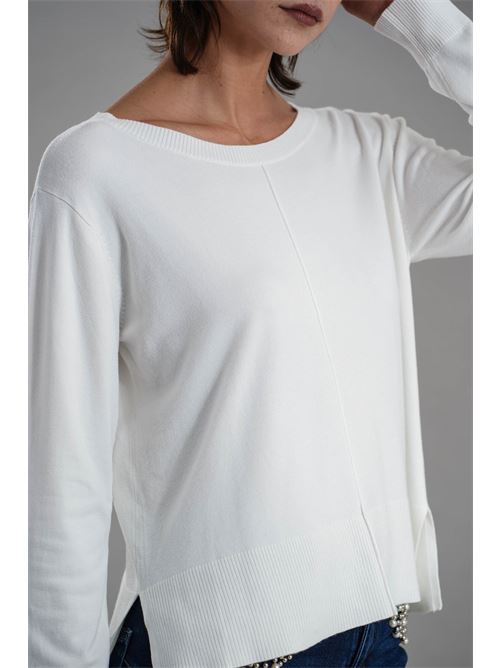 Maglia in viscosa Maida Mila Milano | M1091BIANCO