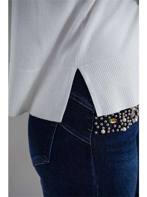 Maglia in viscosa Maida Mila Milano | M1091BIANCO