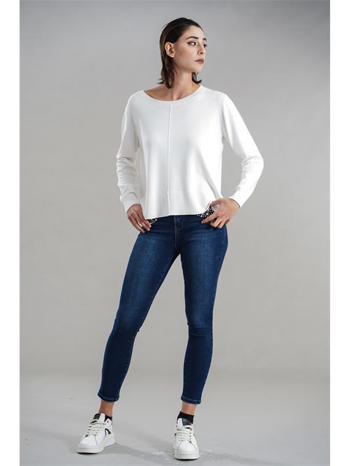Maglia in viscosa Maida Mila Milano | M1091BIANCO
