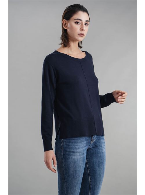 Maglia in viscosa Maida Mila Milano | M1091BLU