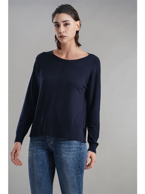 Maglia in viscosa Maida Mila Milano | M1091BLU