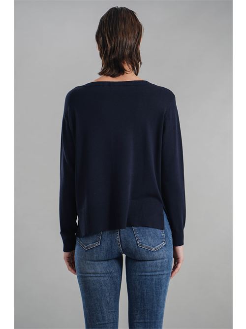 Maglia in viscosa Maida Mila Milano | M1091BLU