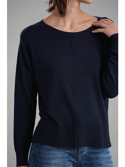 Maglia in viscosa Maida Mila Milano | M1091BLU