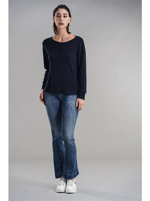 Maglia in viscosa Maida Mila Milano | M1091BLU