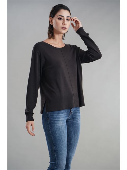 Maglia in viscosa Maida Mila Milano | M1091CIOCCOLATO