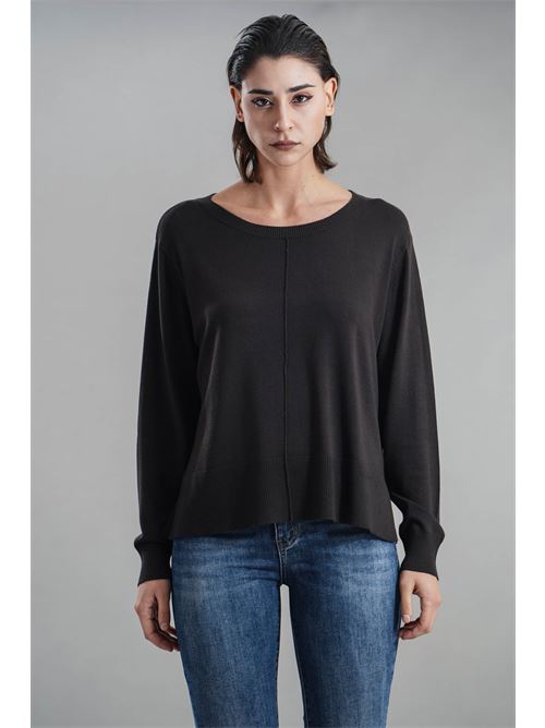 Maglia in viscosa Maida Mila Milano | M1091CIOCCOLATO