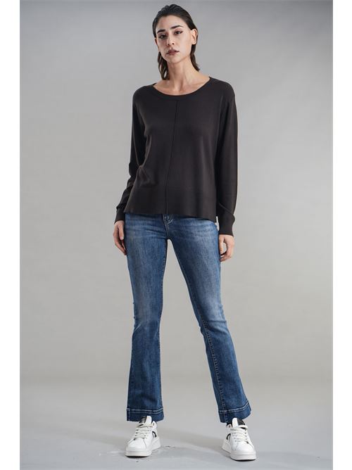 Maglia in viscosa Maida Mila Milano | M1091CIOCCOLATO