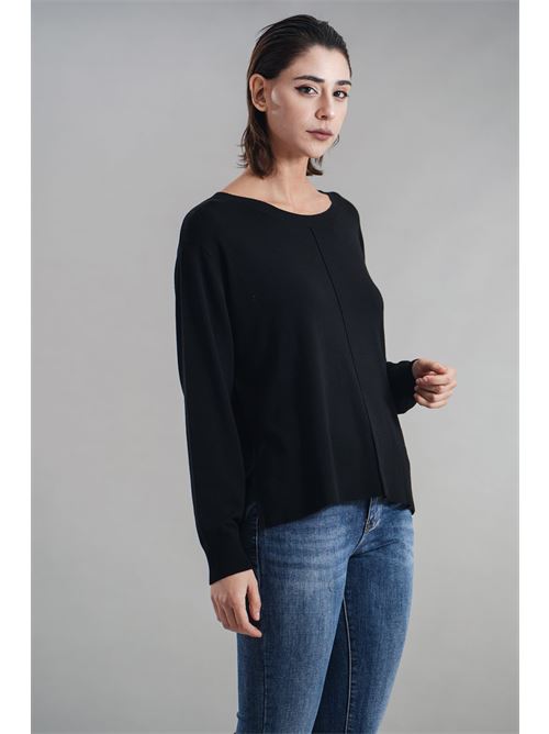 Maglia in viscosa Maida Mila Milano | M1091NERO