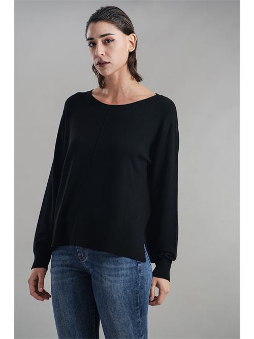 Maglia in viscosa Maida Mila Milano | M1091NERO