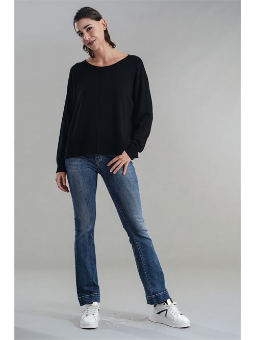 Maglia in viscosa Maida Mila Milano | M1091NERO